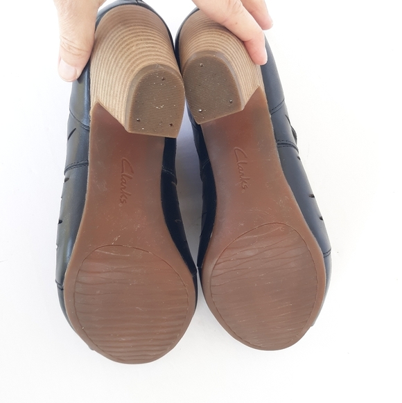 Clarks Okena Open Toe Leather Ankle Boots - Picture 5 of 6